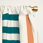 Modern Geometric Color Block Pattern Window Curtain Gallery Image 2