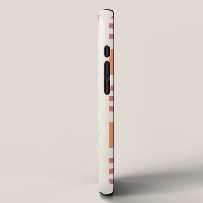 Modern Geometric Color Block Pattern iPhone Case Gallery Image 2