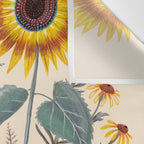 Sunflowers and Ferns Wall Tapestry Gallery Image 3