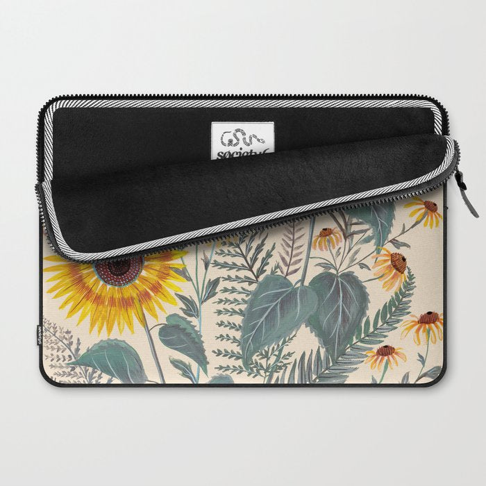 Sunflowers and Ferns Laptop Sleeve Gallery Image 2