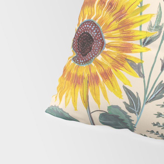 Sunflowers and Ferns Pillow Sham Gallery Image 4