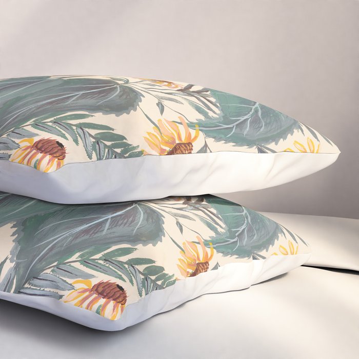 Sunflowers and Ferns Pillow Sham Gallery Image 3