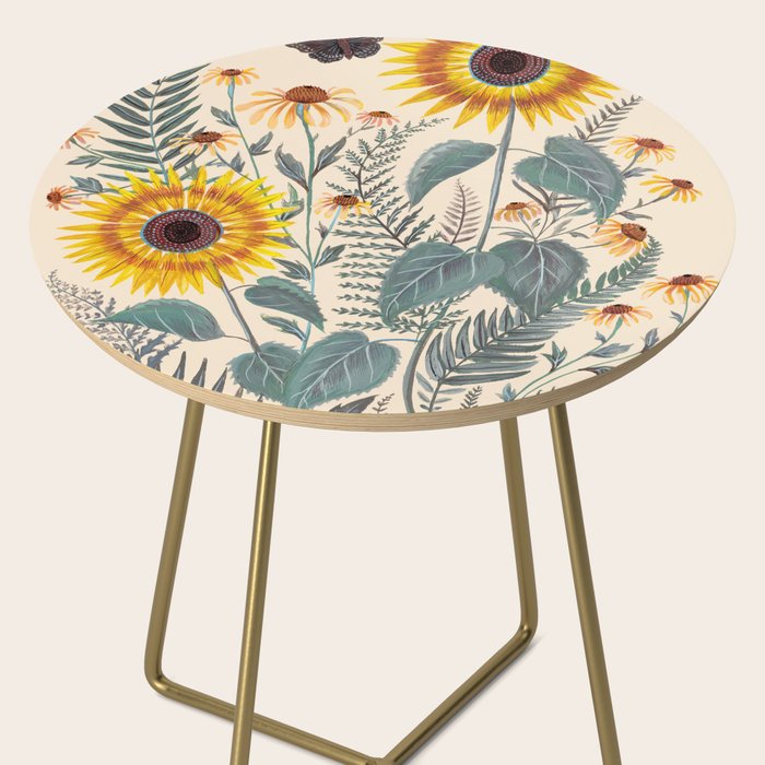 Sunflowers and Ferns Side Table Gallery Image 2