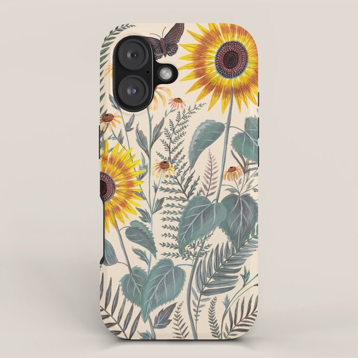 Sunflowers and Ferns iPhone Case Gallery Image 1