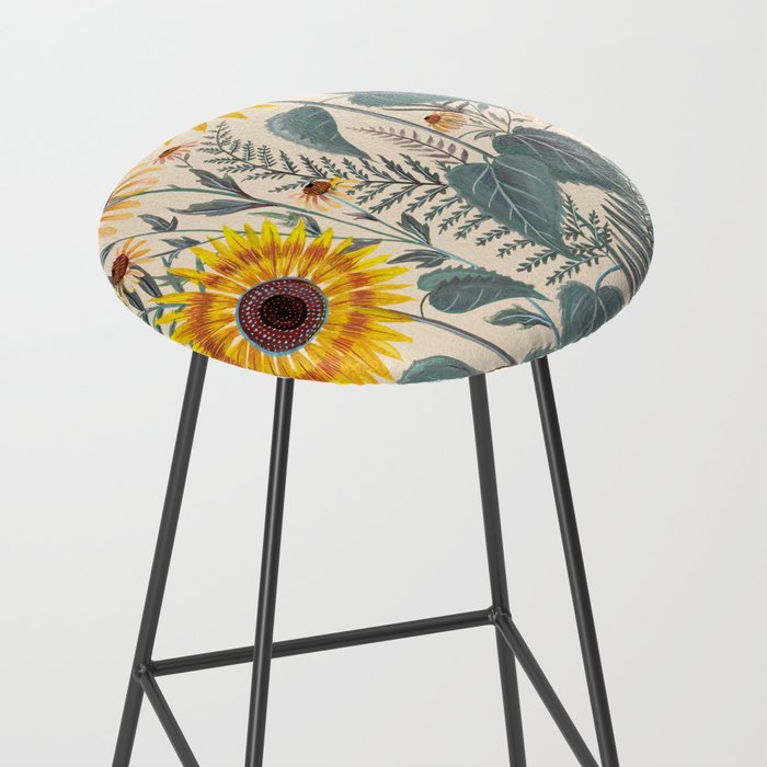Sunflowers and Ferns Stool Gallery Image 2