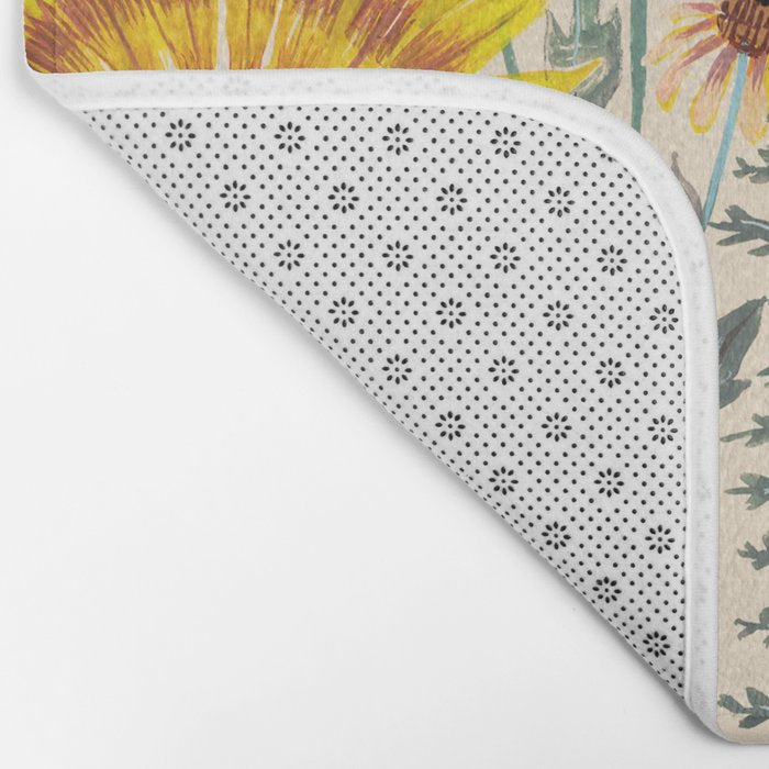 Sunflowers and Ferns Bath Mat Gallery Image 2