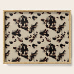 Chic Tortoise Shell on Ivory Serving Tray Gallery Image 1