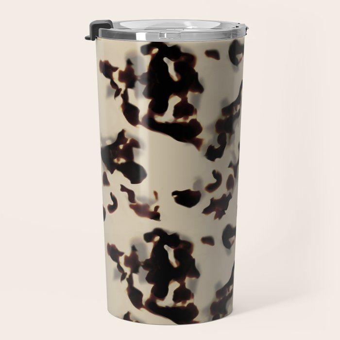 Chic Tortoise Shell on Ivory Travel Mug Gallery Image 3