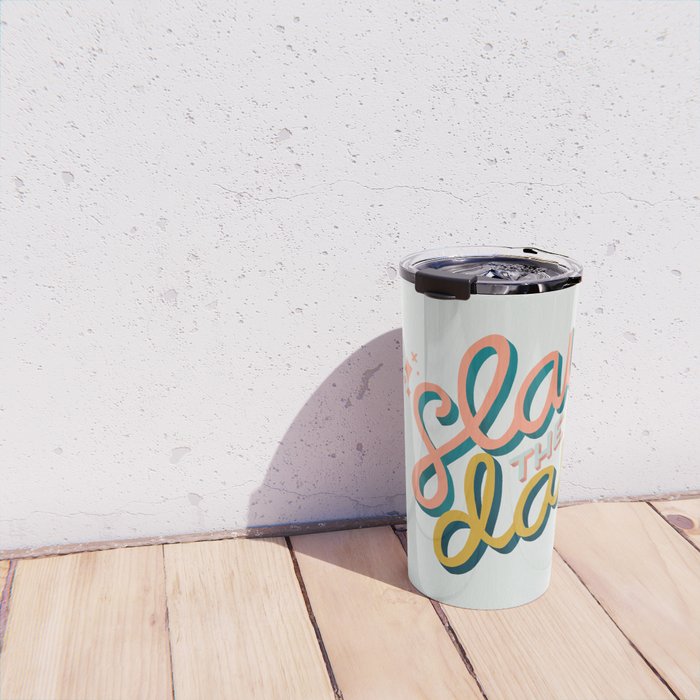 Slay the Day - Marigold & Blush Travel Mug Gallery Image 4