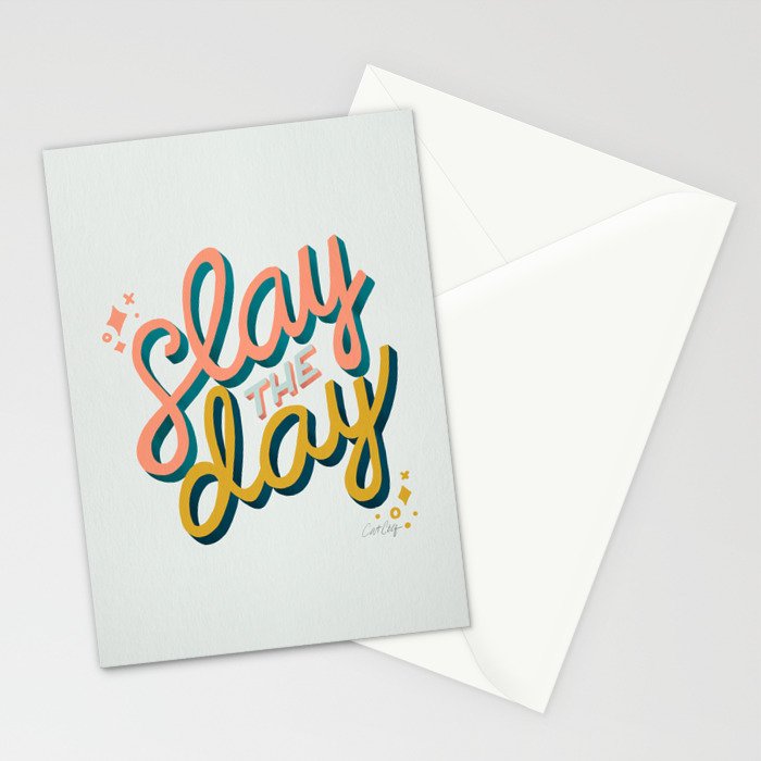 Slay the Day - Marigold & Blush Stationery Card Gallery Image 2