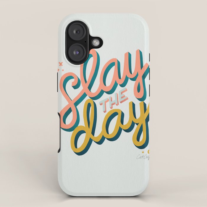 Slay the Day - Marigold & Blush iPhone Case Gallery Image 1
