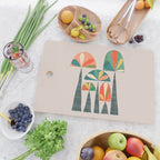 Quirky retro palm trees Cutting Board Gallery Image 2