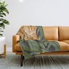 Abstract Florals 3 Throw Blanket Gallery Image 1