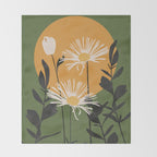 Abstract Florals 3 Throw Blanket Gallery Image 2