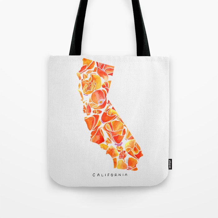California Poppies Tote Bag Gallery Image 1