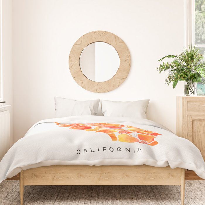 California Poppies Duvet Cover Gallery Image 3