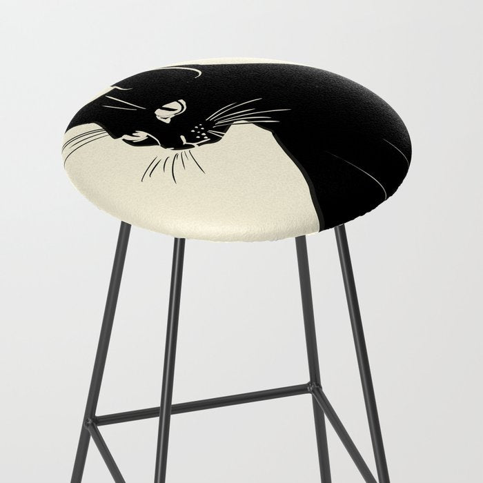 Minimalist Black Cat Stool Gallery Image 2