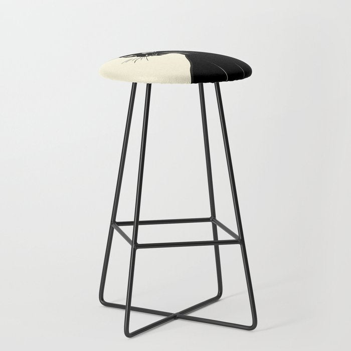 Minimalist Black Cat Stool Gallery Image 1
