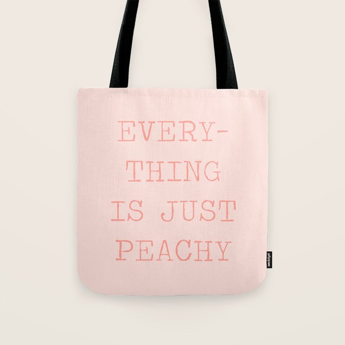 Just Peachy Tote Bag Gallery Image 1