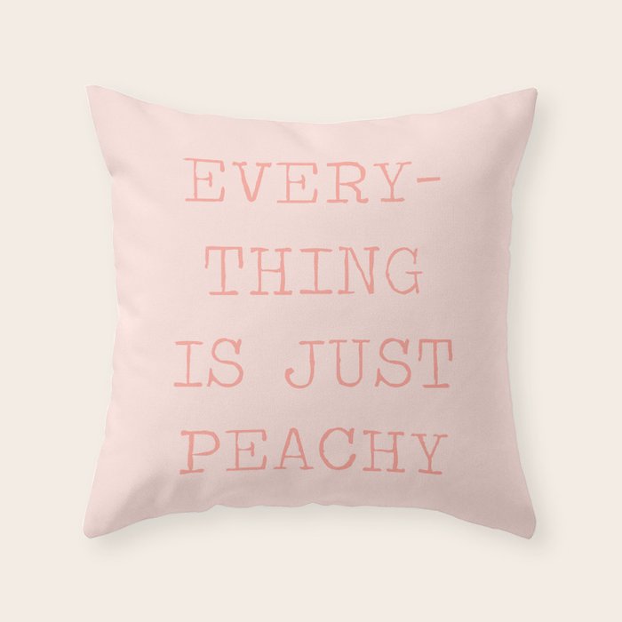 Just Peachy Throw Pillow Gallery Image 6