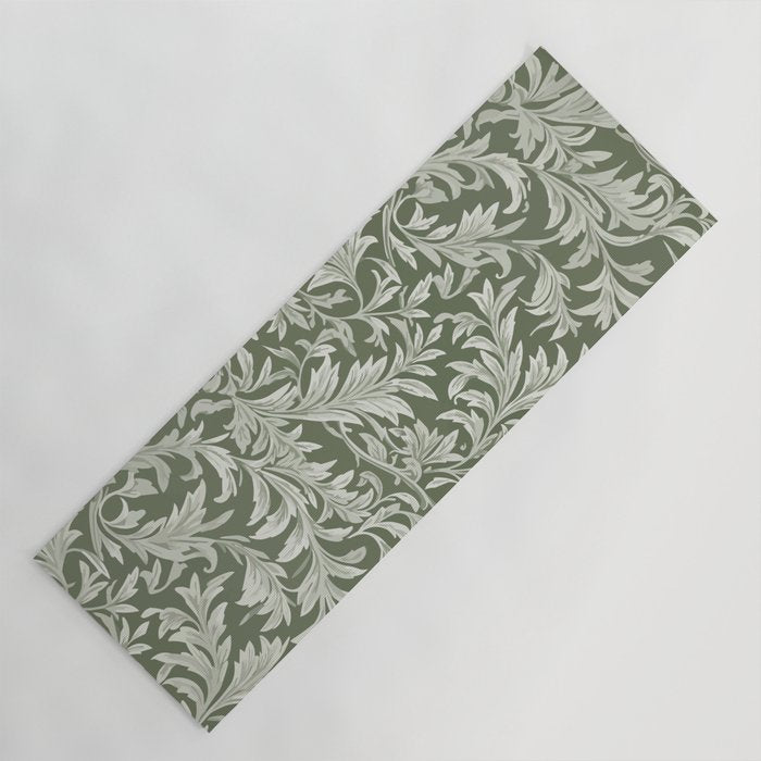 Countryside Bloom Sage Leaf Yoga Mat Gallery Image 1