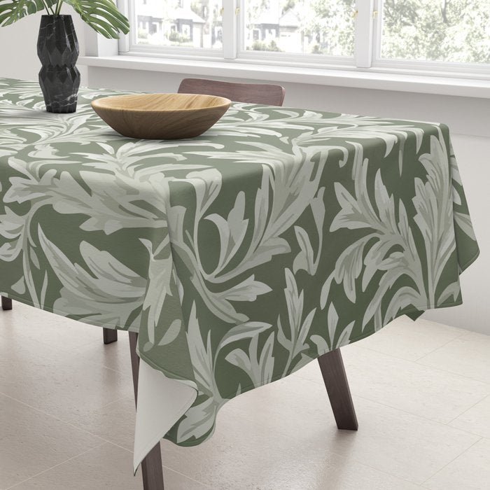 Countryside Bloom Sage Leaf Tablecloth Gallery Image 3
