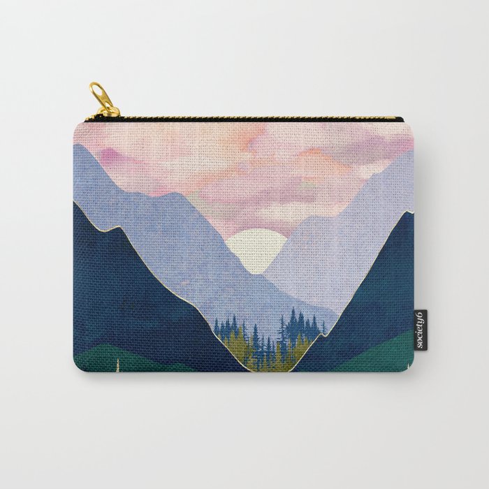 Winter Mountain Lake Carry All Pouch Gallery Image 1