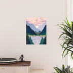 Winter Mountain Lake Poster Gallery Image 2