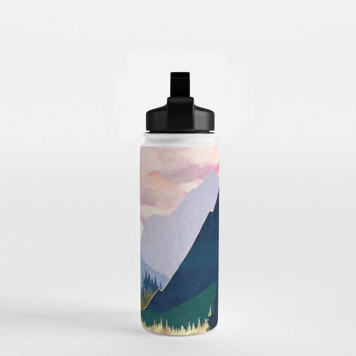 Winter Mountain Lake Water Bottle Gallery Image 2