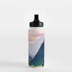 Winter Mountain Lake Water Bottle Gallery Image 2