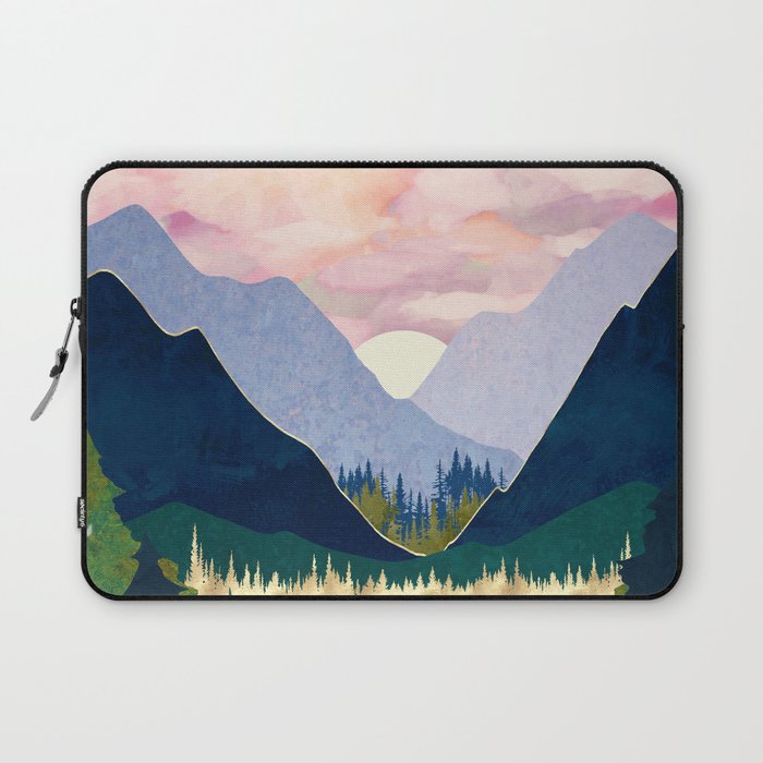 Winter Mountain Lake Laptop Sleeve Gallery Image 1