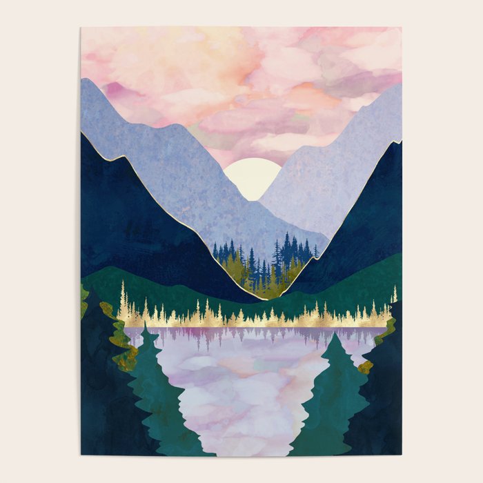 Winter Mountain Lake Poster Gallery Image 4
