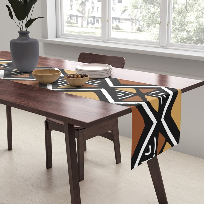 African mud cloth Mali Table Runner Gallery Image 2
