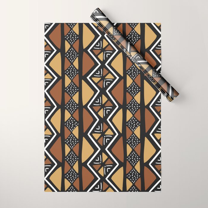 African mud cloth Mali Wrapping Paper Gallery Image 1
