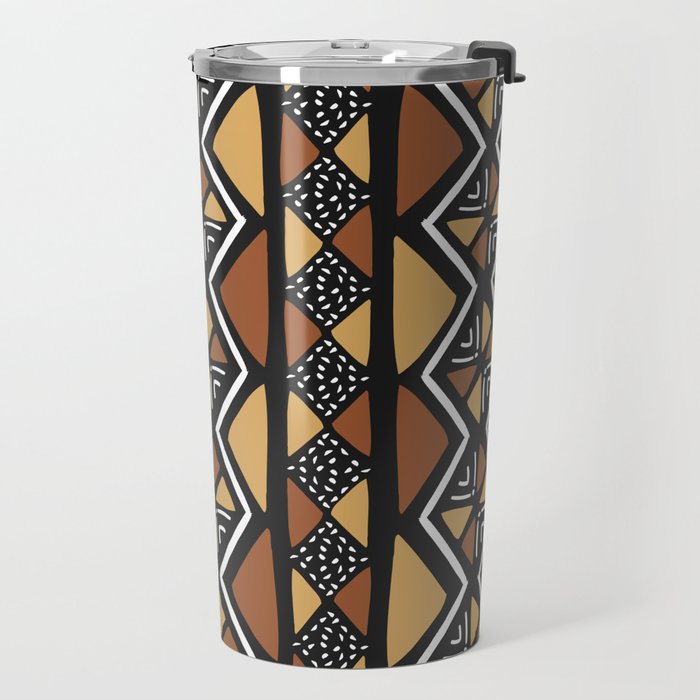 African mud cloth Mali Travel Mug Gallery Image 2