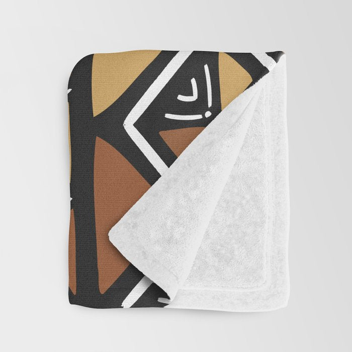 African mud cloth Mali Throw Blanket Gallery Image 3