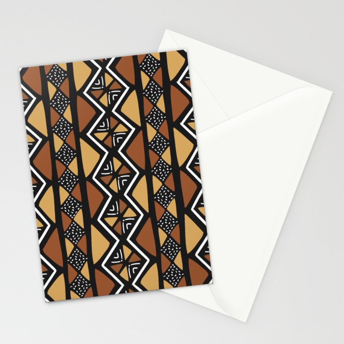 African mud cloth Mali Stationery Card Gallery Image 2