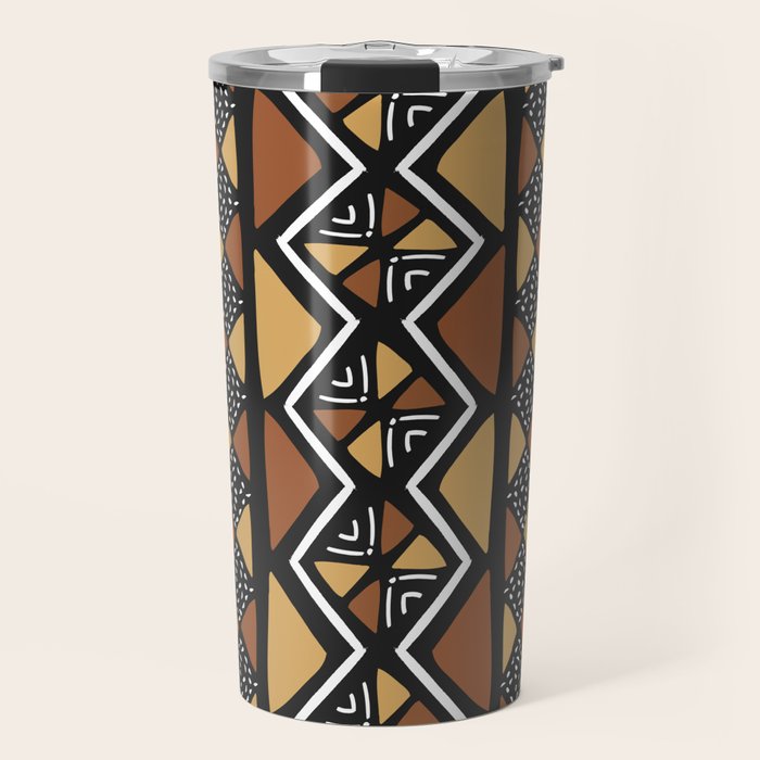 African mud cloth Mali Travel Mug Gallery Image 1