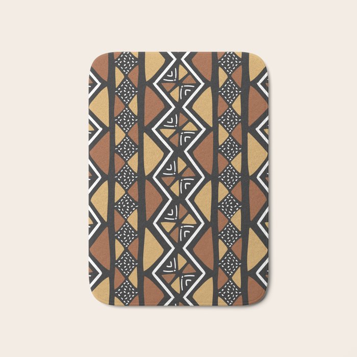 African mud cloth Mali Bath Mat Gallery Image 1