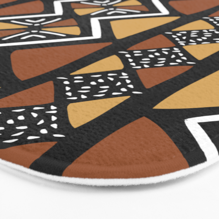 African mud cloth Mali Bath Mat Gallery Image 3