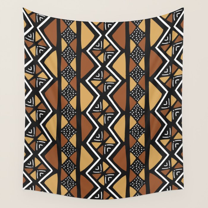 African mud cloth Mali Wall Tapestry Gallery Image 1