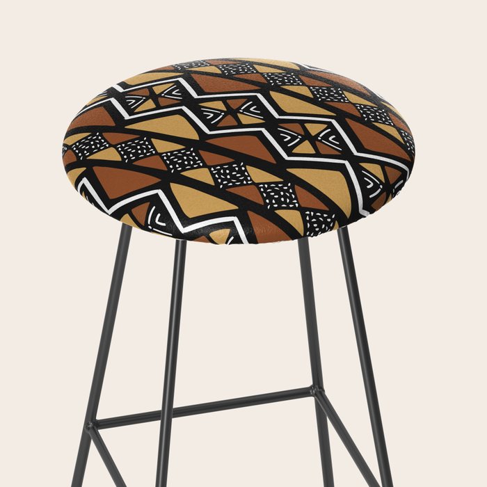 African mud cloth Mali Stool Gallery Image 2