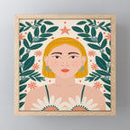 Pretty Woman Portrait Mini Art Print Gallery Image 1