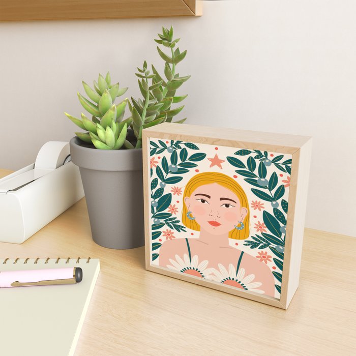 Pretty Woman Portrait Mini Art Print Gallery Image 2