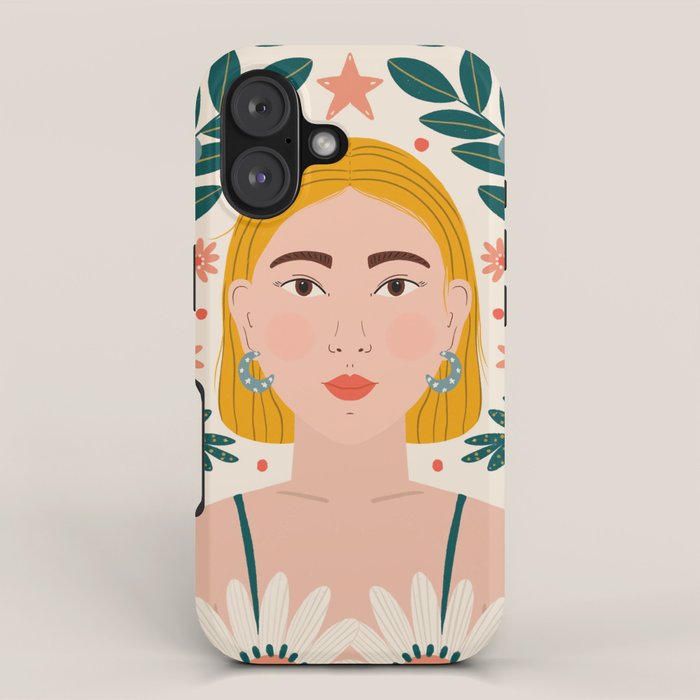 Pretty Woman Portrait iPhone Case Gallery Image 1
