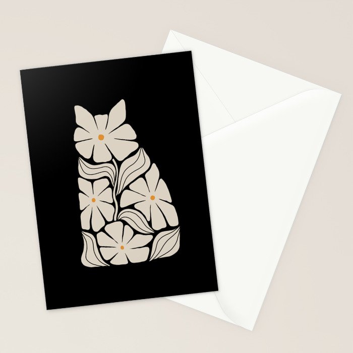 Cat and Plant 83 Stationery Card Gallery Image 2