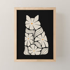 Cat and Plant 83 Mini Art Print Gallery Image 1