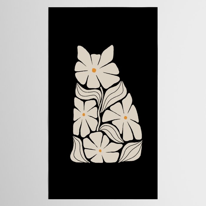 Cat and Plant 83 Tablecloth Gallery Image 2