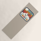 Spend The Day Skiing-Ski Badge Yoga Mat Gallery Image 1