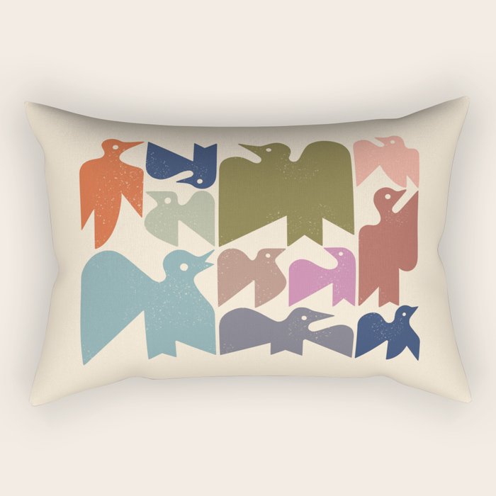 Flock No. 3 Rectangular Pillow Gallery Image 2